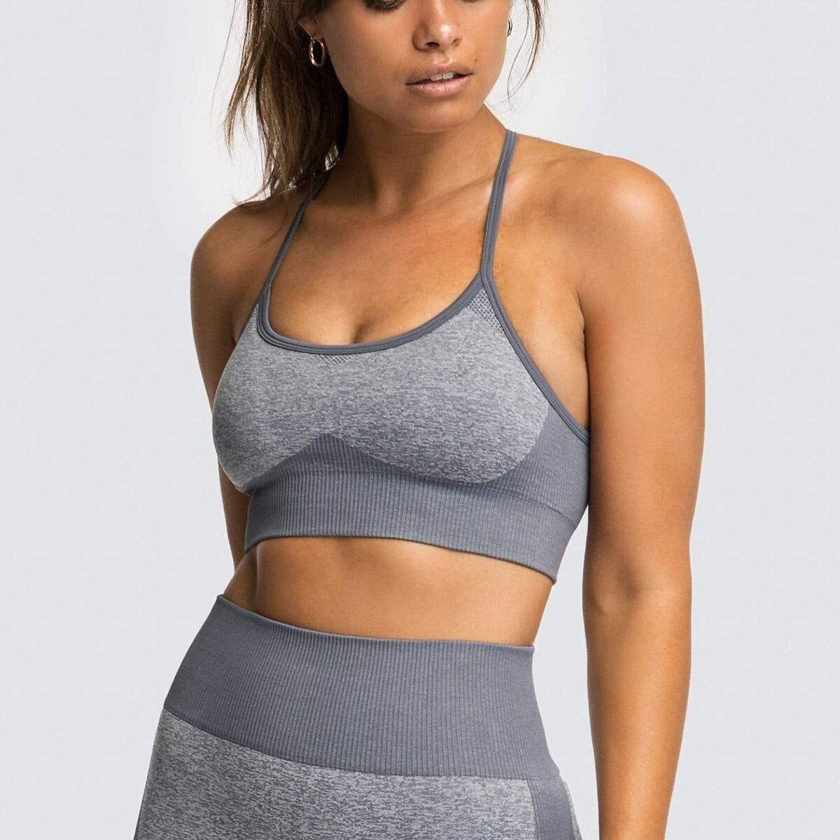Sports Bra Women Fitness Top Seamless Yoga Bra Vest Running Yoga Gym Crop Top Women Push Up Sport Bra Top-5